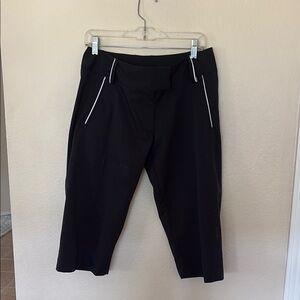 Adidas Black Climalite Pants with White Accents